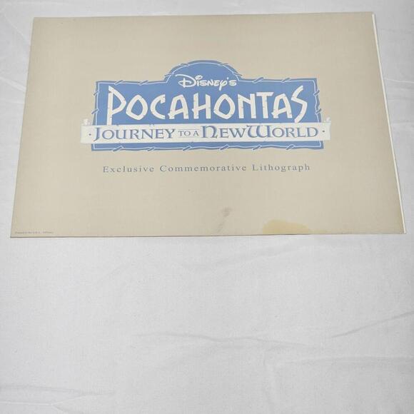 Vintage Disney Pocahontas Journey to a New World Special Edition Lithograph - Picture 5 of 7